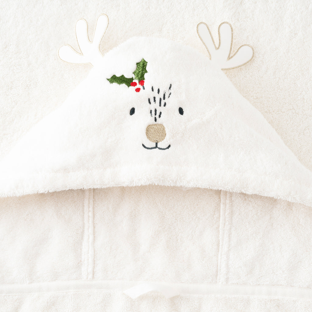 Xmasful Ivory Hooded Cotton Bath Towel - Carré Blanc Canada