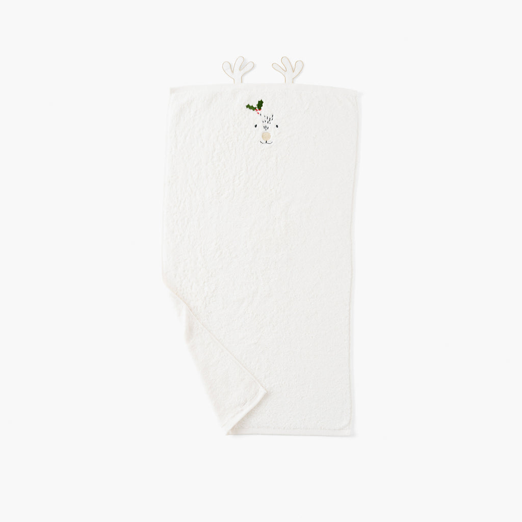 Xmasful Ivory Children's Cotton Towel - Carré Blanc Canada