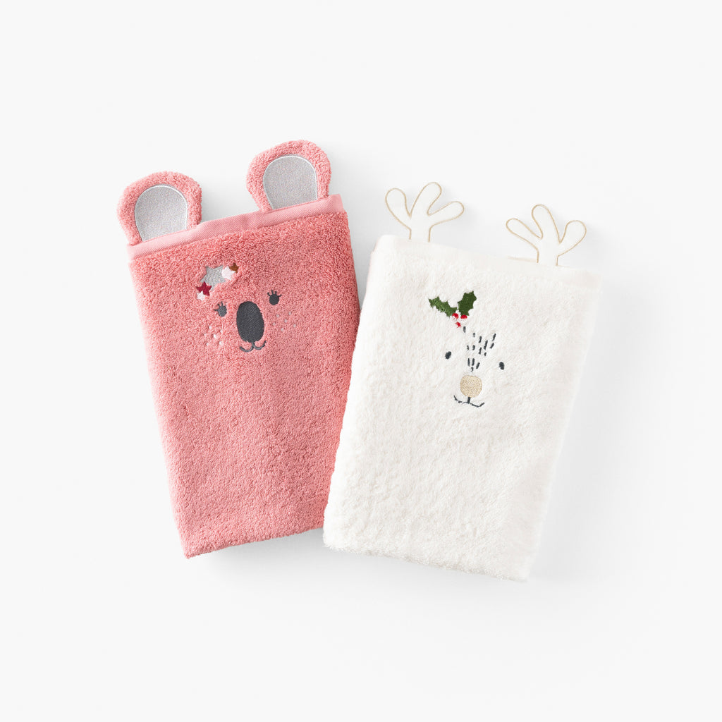 Xmasful Ivory Children's Cotton Towel - Carré Blanc Canada