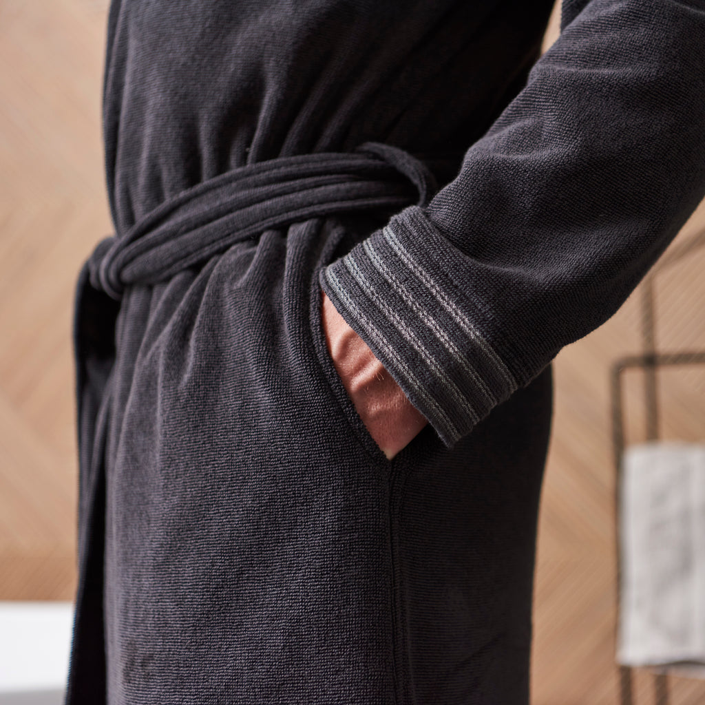 Silvalys Men's Bathrobe - Carré Blanc Canada