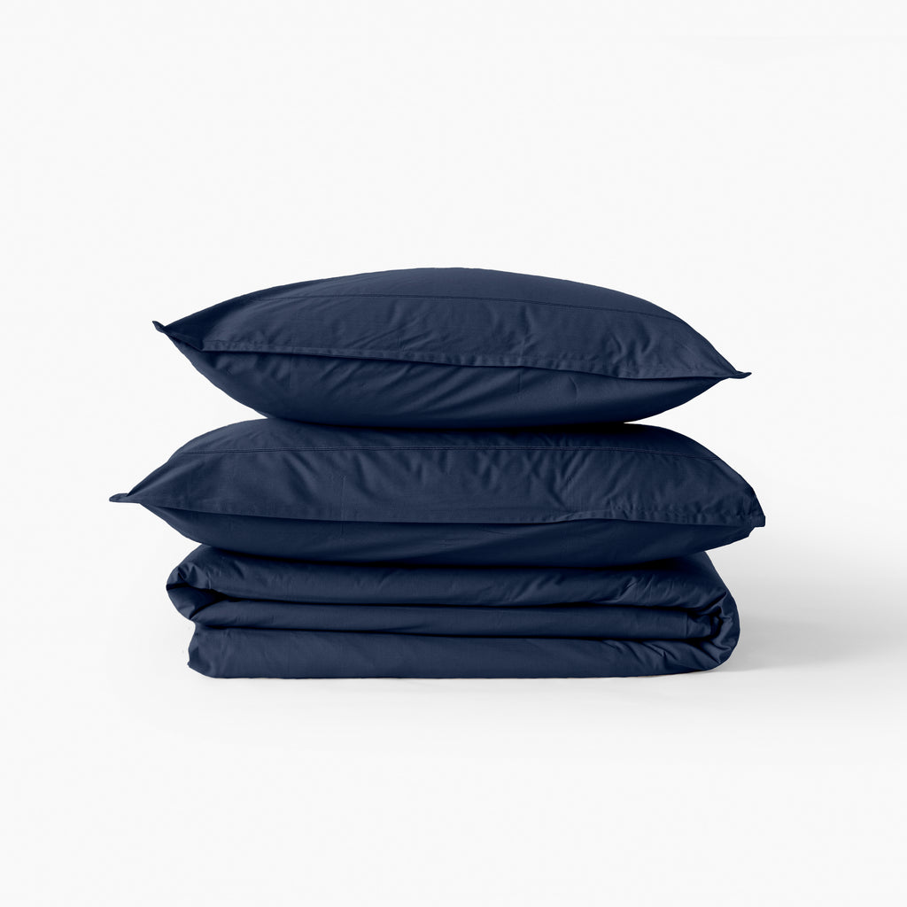 Neo Square Pillowcase Cotton Marine - Carré Blanc Canada