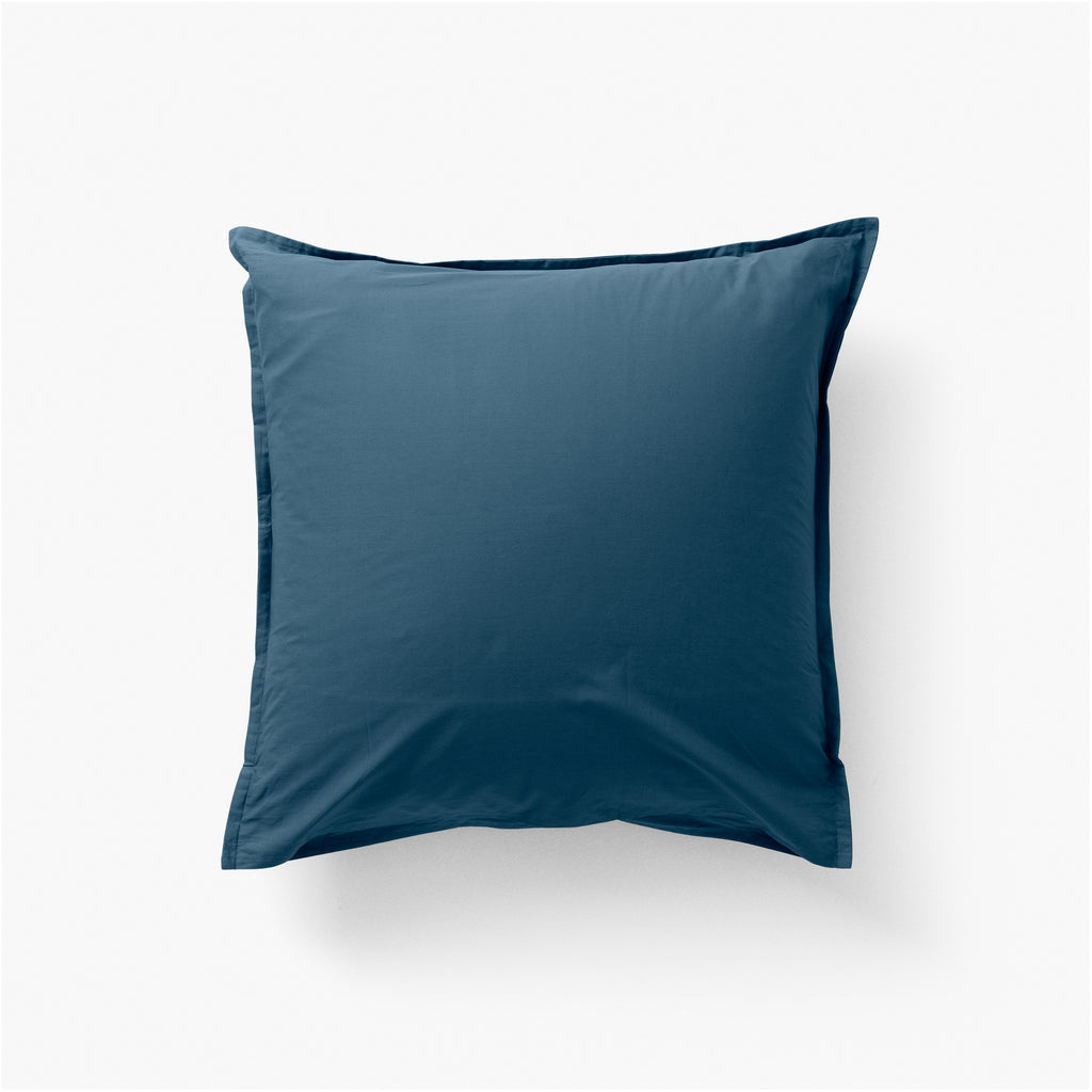 Neo Square Cotton Pillowcase Prussian Blue - Carré Blanc Canada