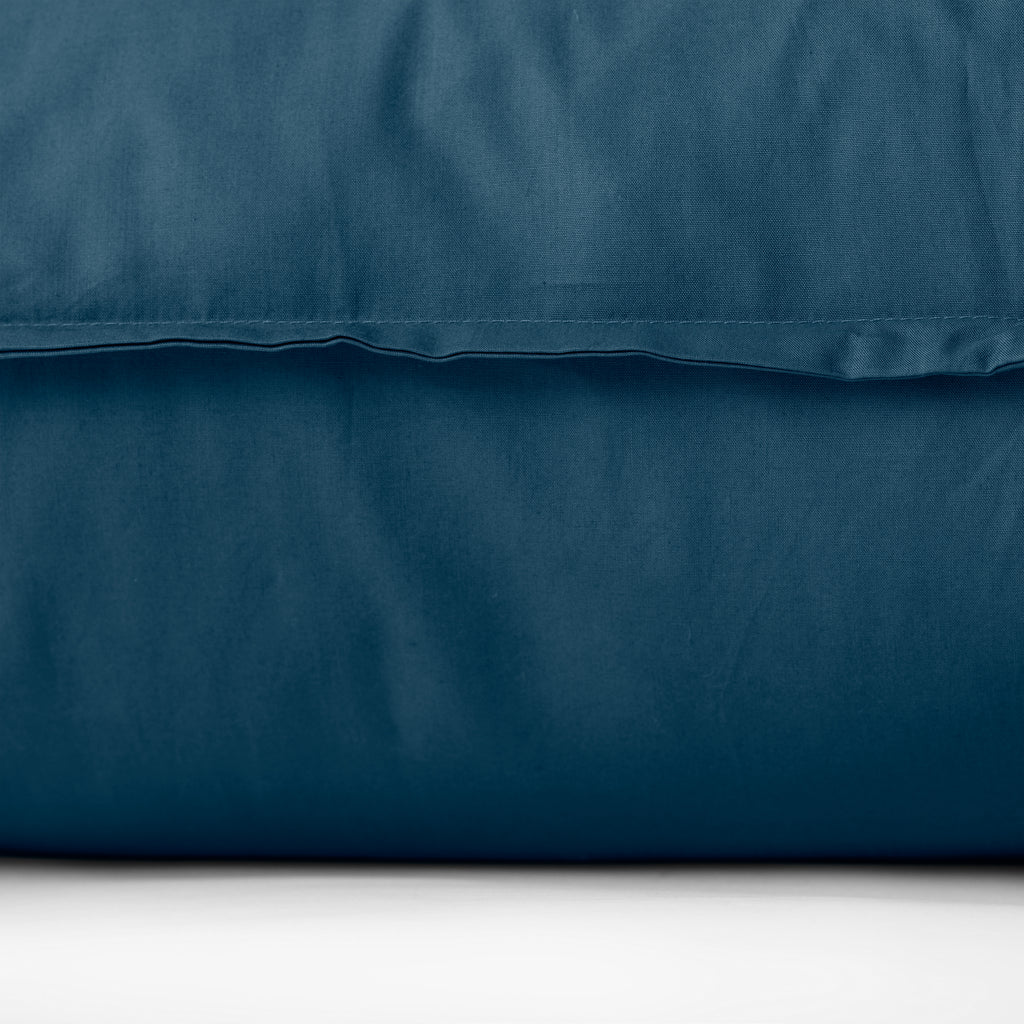 Neo Square Cotton Pillowcase Prussian Blue - Carré Blanc Canada