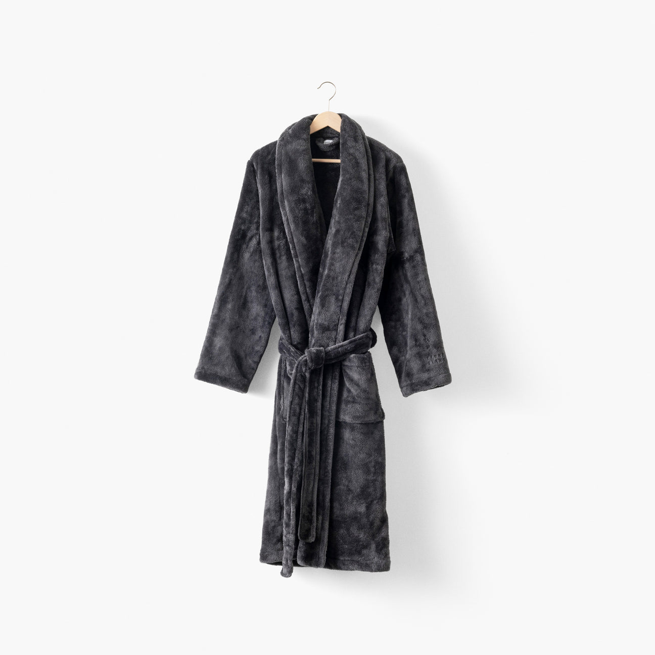 Gabriel Men's Fleece Robe - Carbon - Carré Blanc Canada