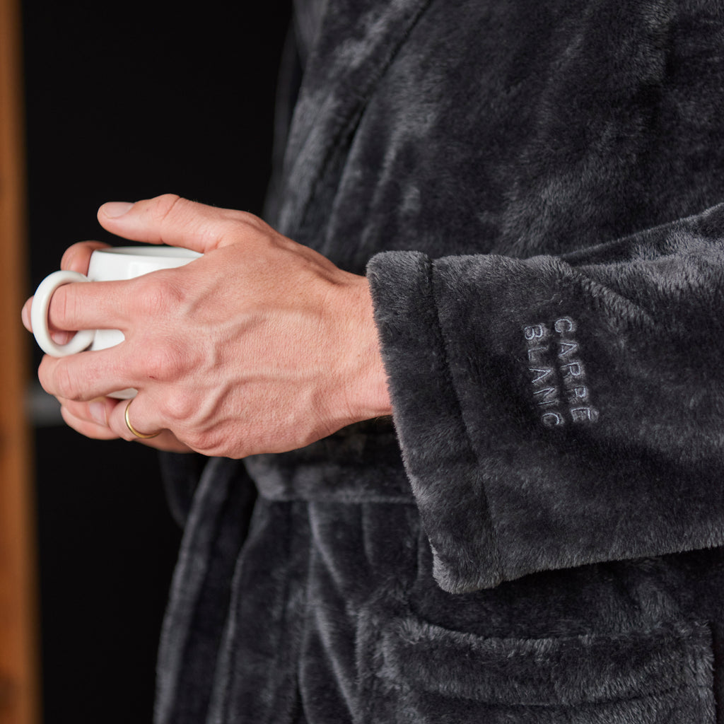 Gabriel Men's Dressing Gown - Carré Blanc Canada