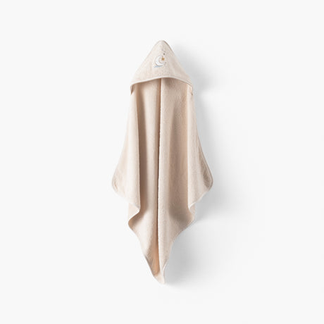 Bienvenue Beige Cotton Bath Cape - Carré Blanc Canada