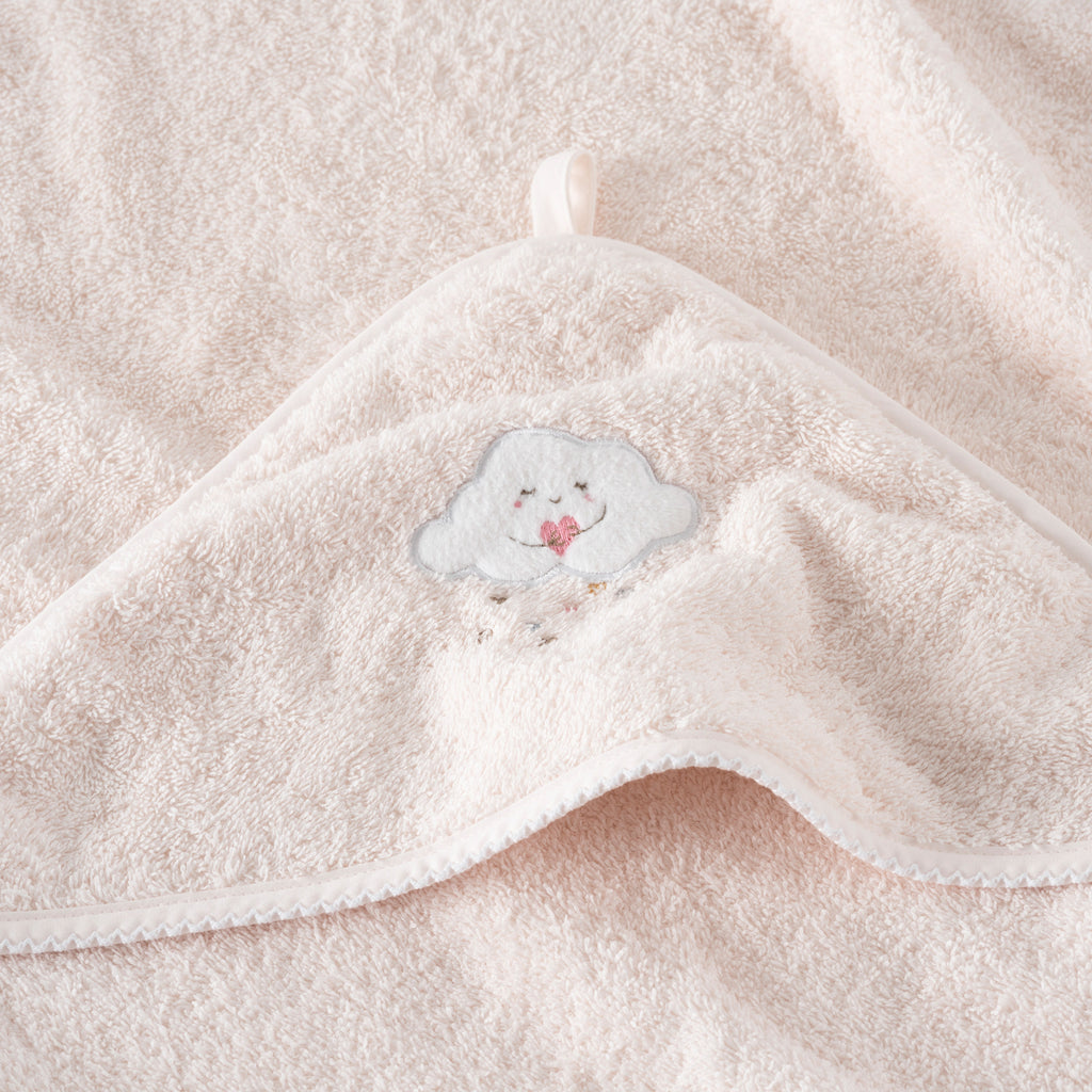 Bienvenue Rose Bath Cape - Carré Blanc Canada