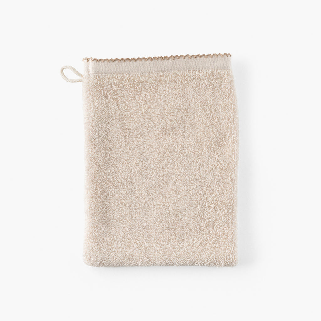 Bienvenue Beige Cotton Glove - Carré Blanc Canada