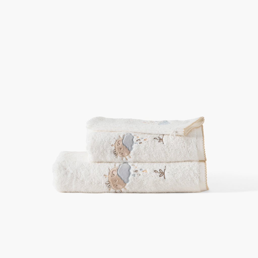 Bienvenue Bath Towel - Carré Blanc Canada