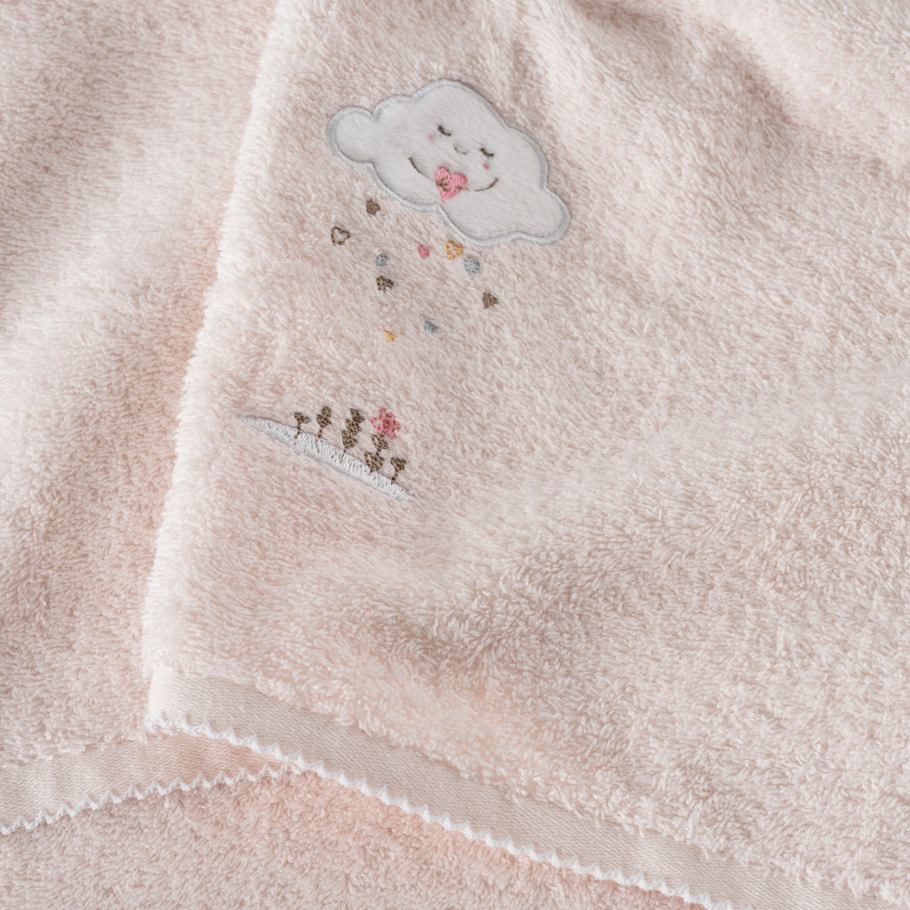 Bienvenue Cotton Bath Towel - Carré Blanc Canada