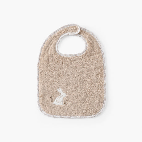 Merveille Beige Cotton Bib - Carré Blanc Canada