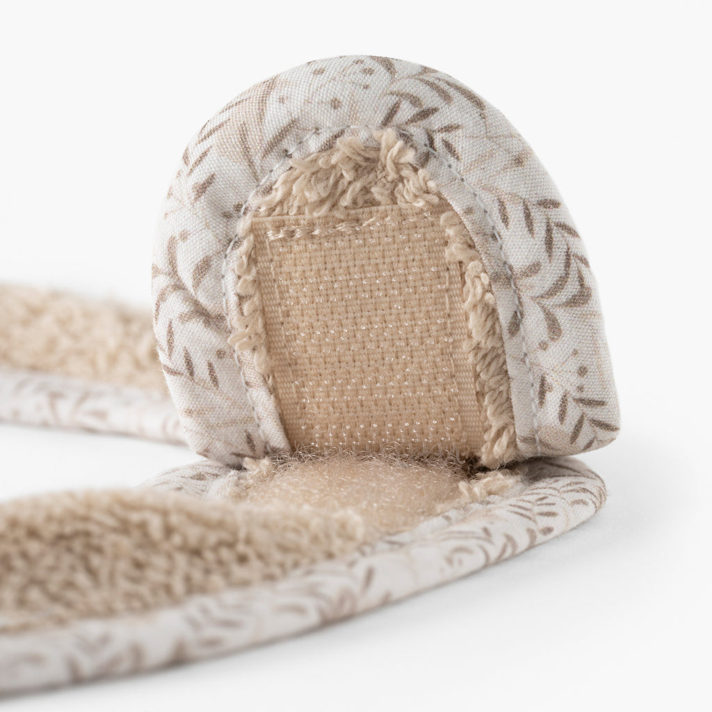 Merveille Beige Cotton Bib - Carré Blanc Canada