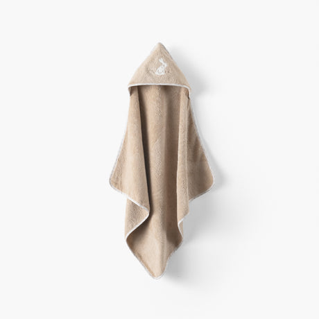 Merveille Beige Cotton Bath Cape - Carré Blanc Canada