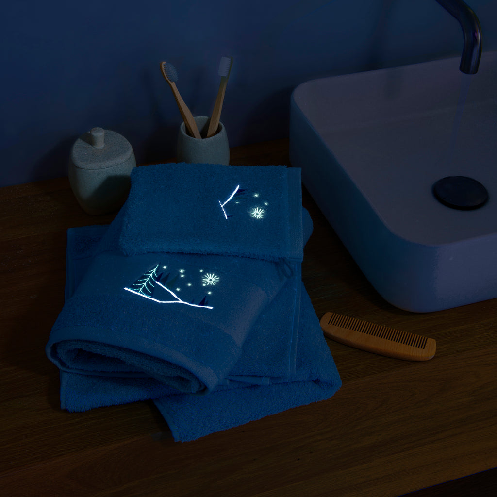 Stellaire Blue Cotton Glove - Carré Blanc Canada