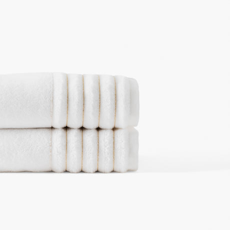 Mon Ange White Bath Towel - Carré Blanc Canada