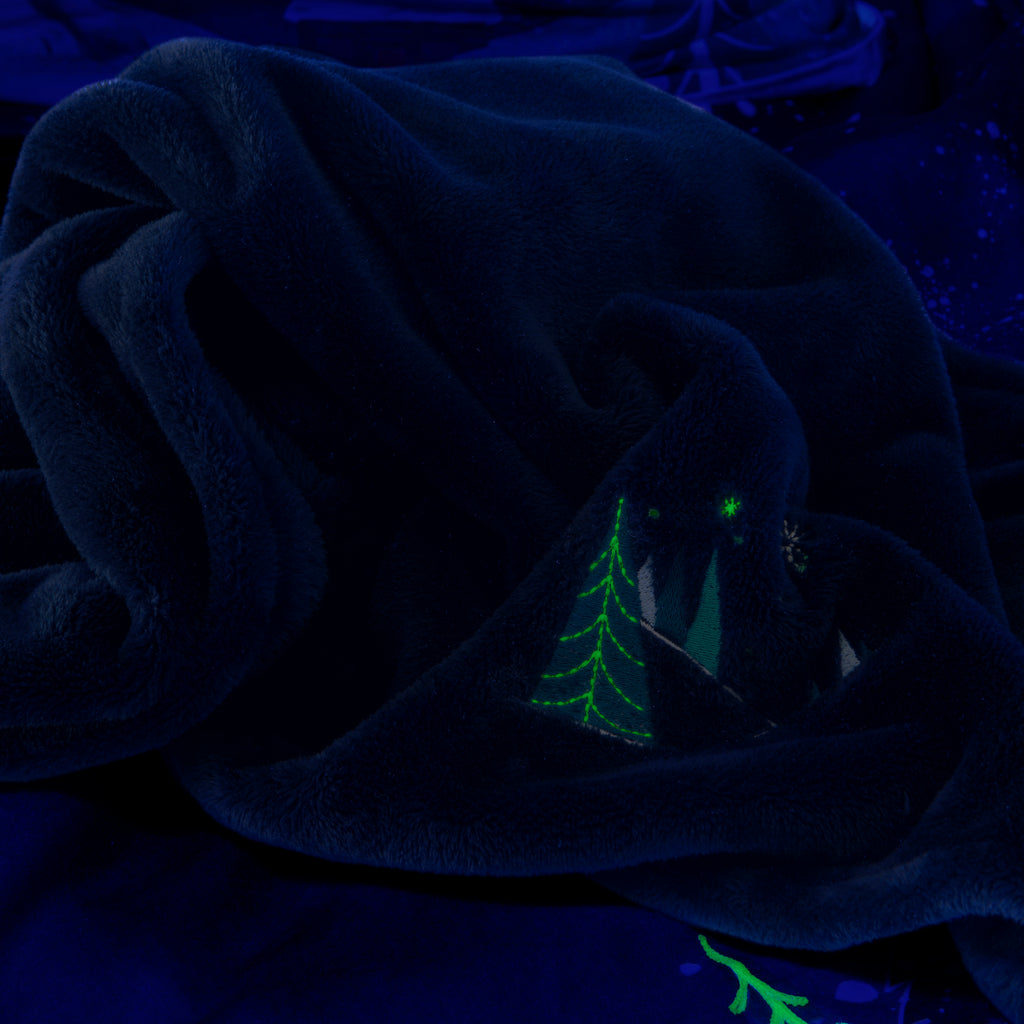 Stellaire Indigo Children's Fleece Blanket - Carré Blanc Canada