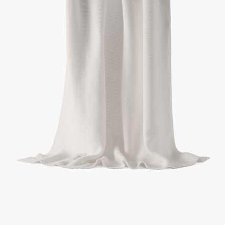 Bienvenue White Children's Knitted Blanket - Carré Blanc Canada