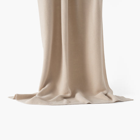 Bienvenue Natural Knitted Children's Blanket - Carré Blanc Canada