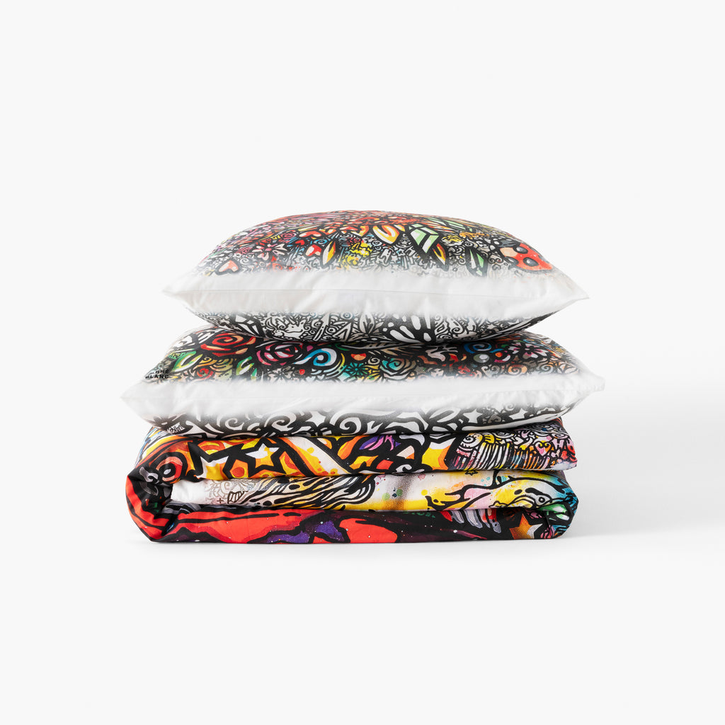 Jake24 X Carré Blanc Print Duvet Cover - Carré Blanc Canada