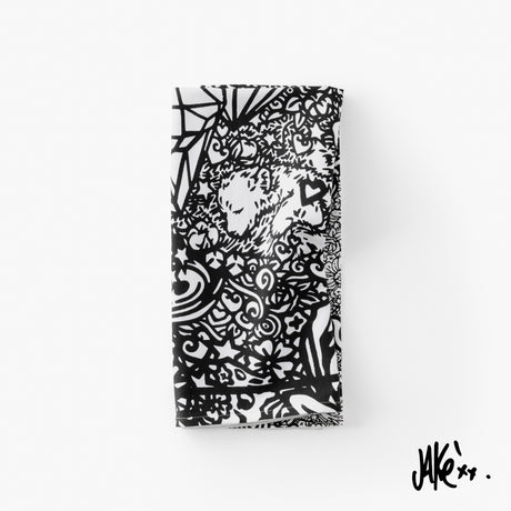 Jake24 X Carré Blanc Black Cotton Kitchen Towel - Carré Blanc Canada