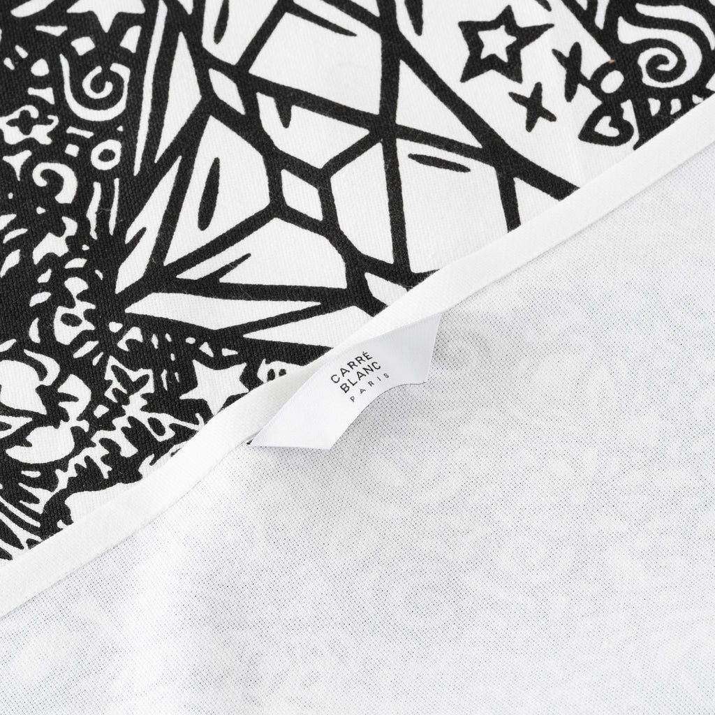 Jake24 X Carré Blanc Black Cotton Kitchen Towel - Carré Blanc Canada