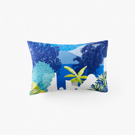 Naoussa rectangular cotton pillowcase - 1