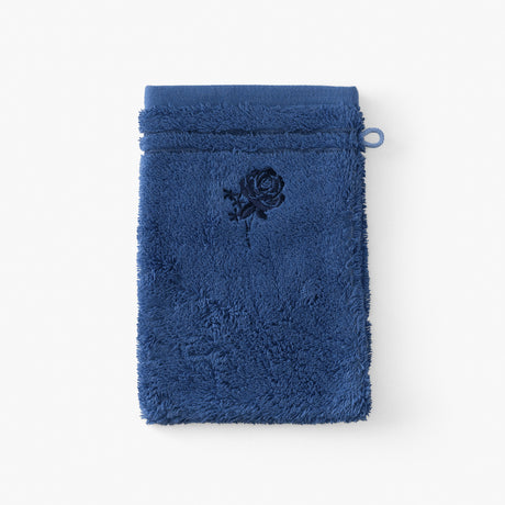 Rosablue cotton and bamboo viscose washcloth
 Indigo - 1