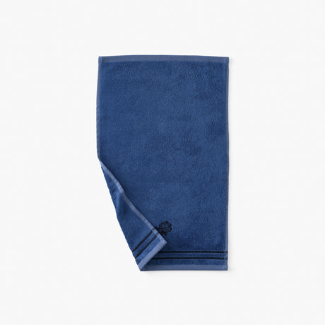 Rosablue cotton and bamboo viscose guest towel
 Indigo - 2