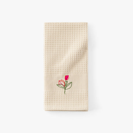 Nectar honeycomb cotton tea towel
 Beige - 1