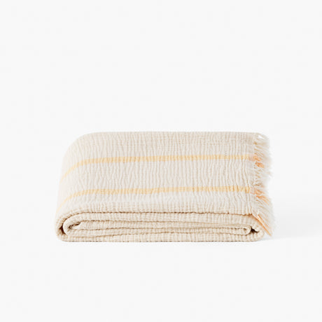 Rythmo cotton gauze blanket
 Ivory - 2