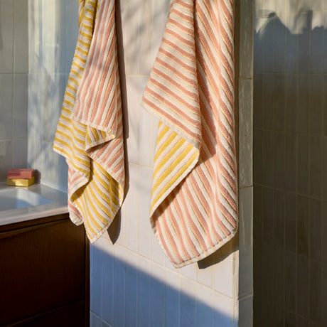 Combo Cotton Bath Towel - Yellow/Peach - 8