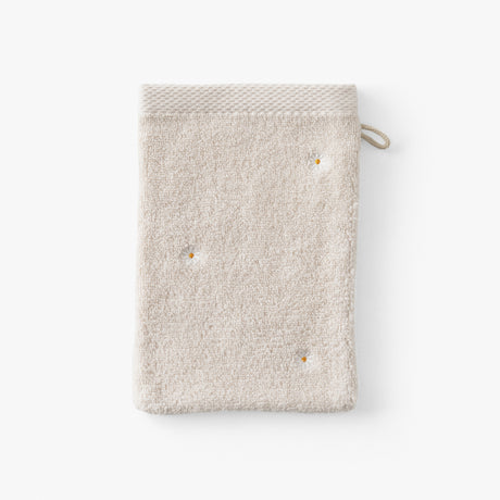 Zéphire Cotton Washcloth - Dune/Daisy - 1