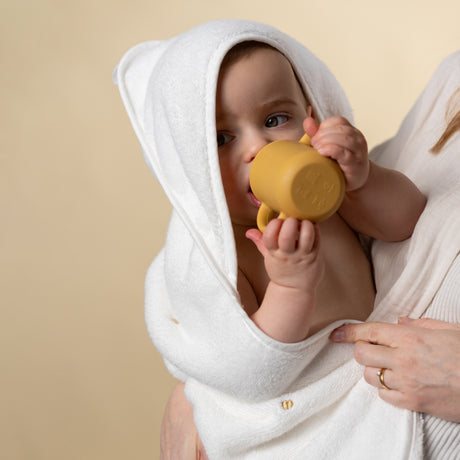 Zéphire Cotton Bathrobe - Ivory/heart - 1