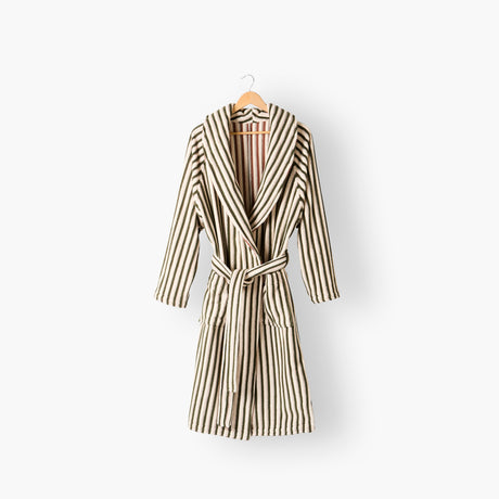 Combo Cotton Unisex Bathrobe - Persimmon/Bark - 2