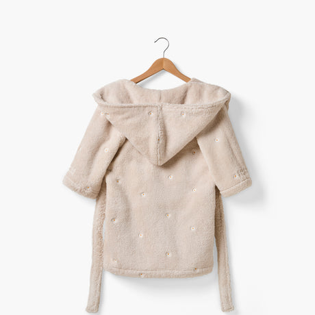 Zéphire Cotton Children's Bathrobe - Dune/Daisy - 3