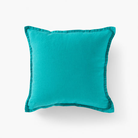 Songe Mint Washed Linen Cushion Cover - Carré Blanc Canada