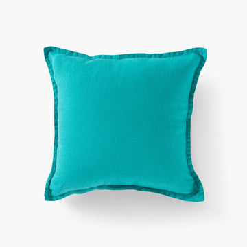 Songe Mint Washed Linen Cushion Cover - Carré Blanc Canada