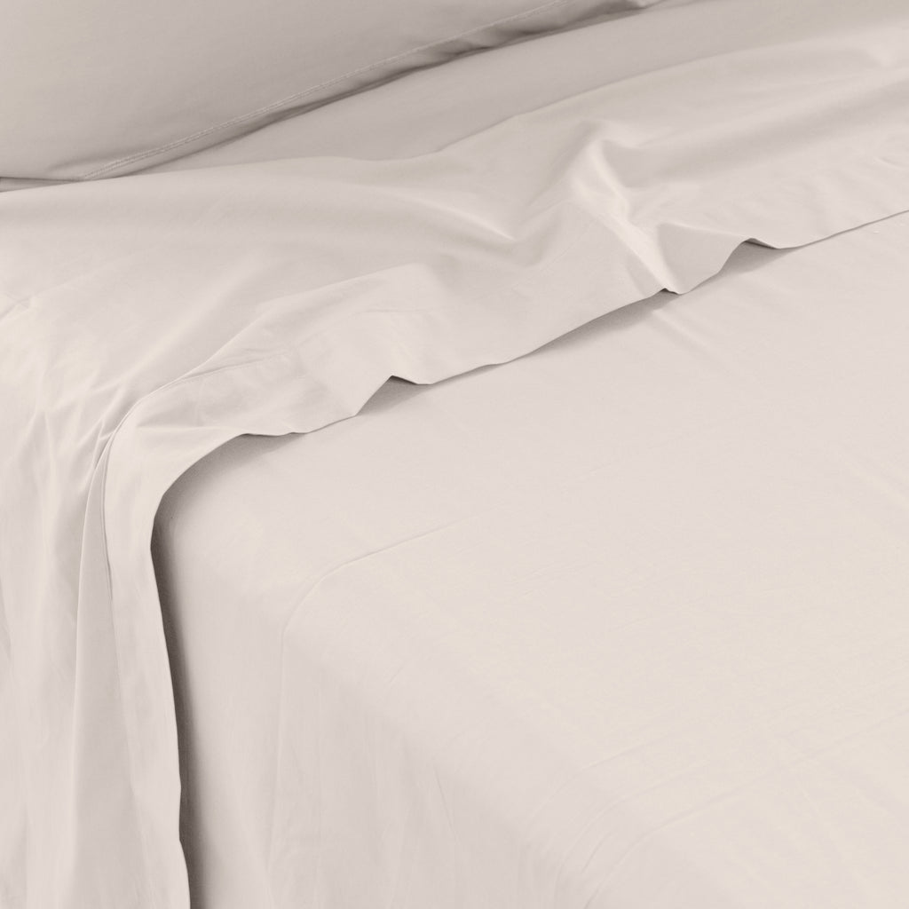 Neo Cotton Flat Sheet - Beige - Carré Blanc Canada