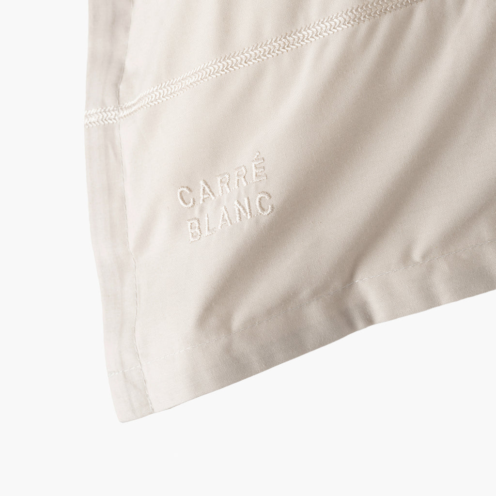 Neo Cotton Rectangular Pillowcase - Beige - Carré Blanc Canada
