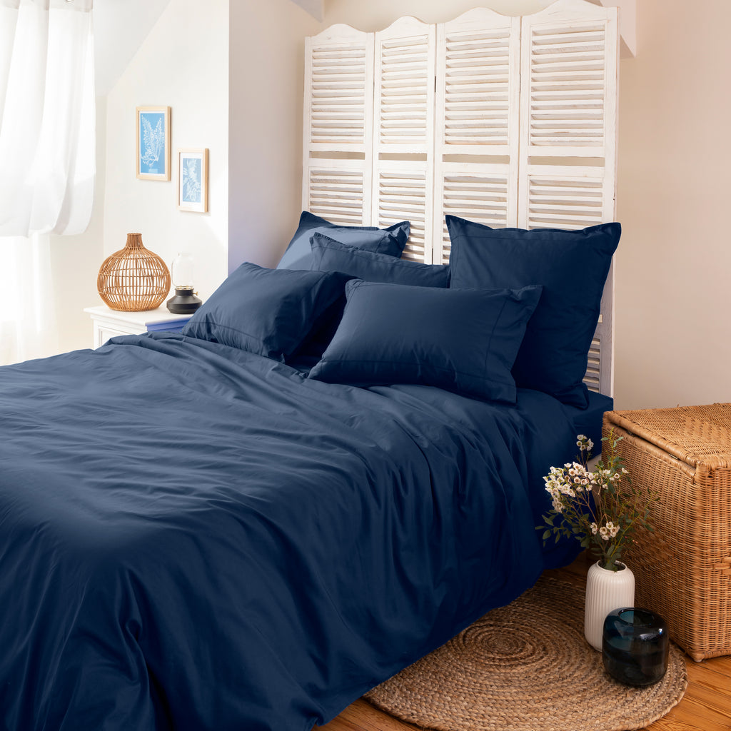 Neo Duvet Cover Set - Navy - Carré Blanc Canada