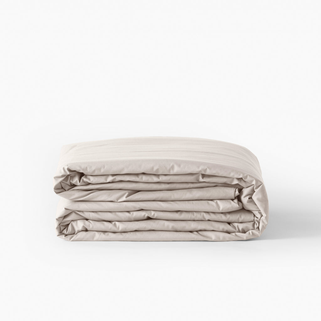 Neo Cotton Duvet Cover - Beige - Carré Blanc Canada