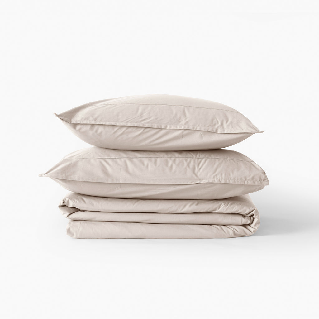 Neo Cotton Rectangular Pillowcase - Beige - Carré Blanc Canada