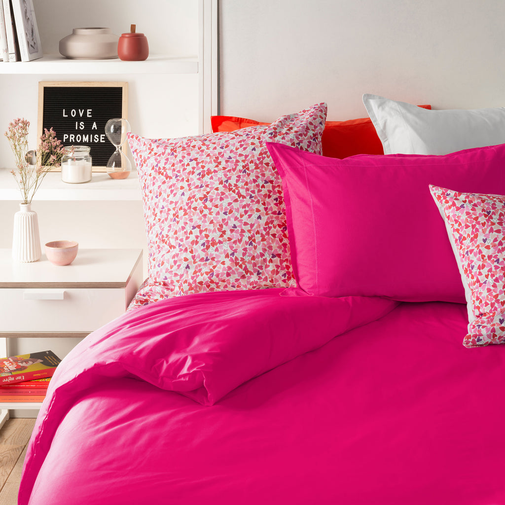 Neo Duvet Cover Set - Magenta - Carré Blanc Canada