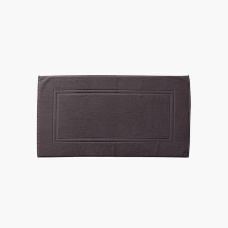 Lola II Anthracite Cotton Bath Mat - Carré Blanc Canada