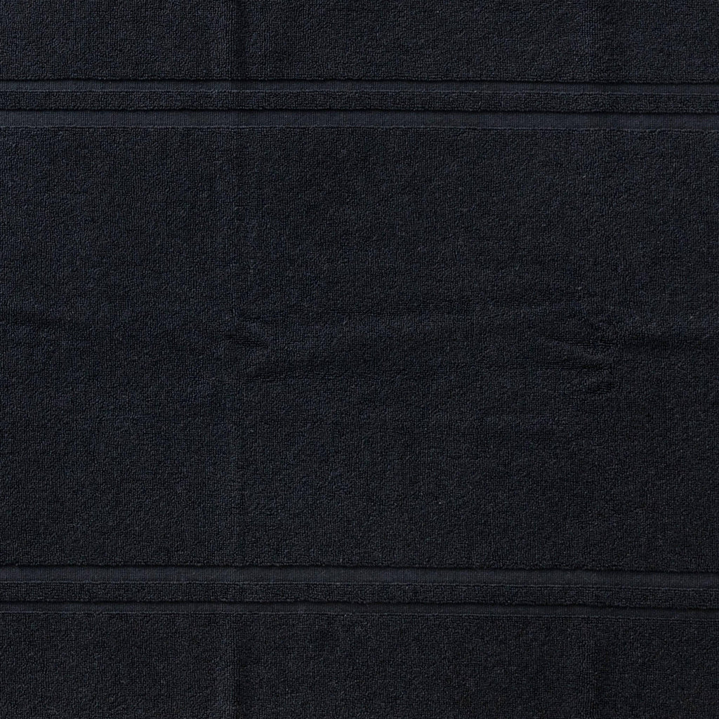 Lola II Black Cotton Bath Mat - Carré Blanc Canada