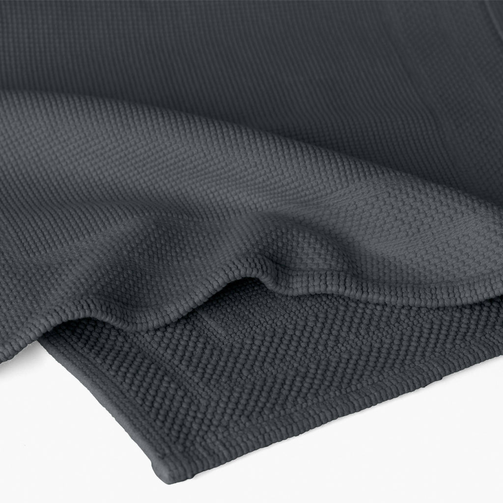 Source Charcoal Organic Cotton Bouclette Bath Mat - Carré Blanc Canada