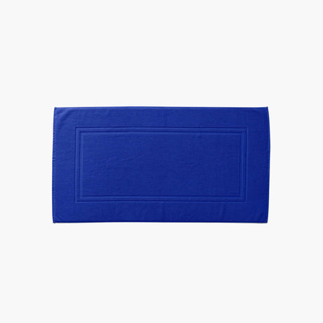 Lola II Cobalt Cotton Bath Mat - Carré Blanc Canada