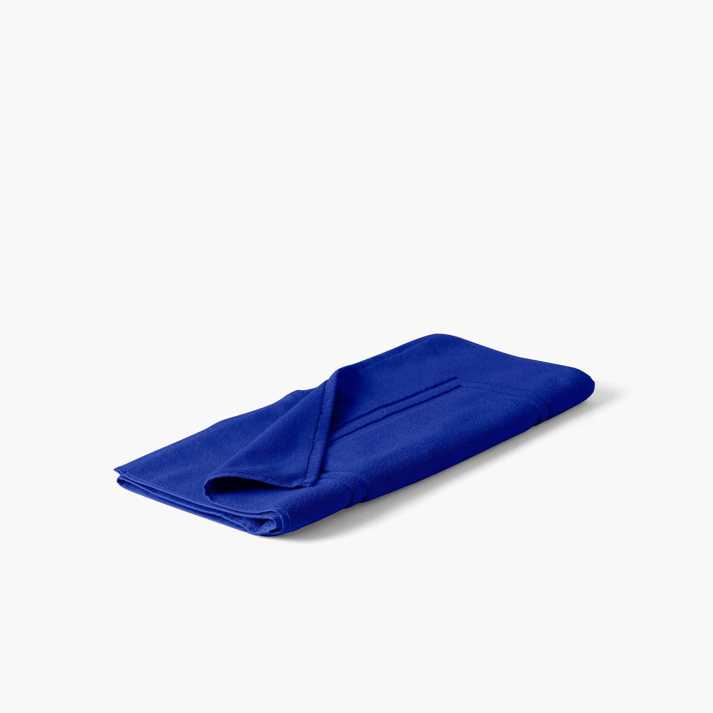 Lola II Cobalt Cotton Bath Mat - Carré Blanc Canada