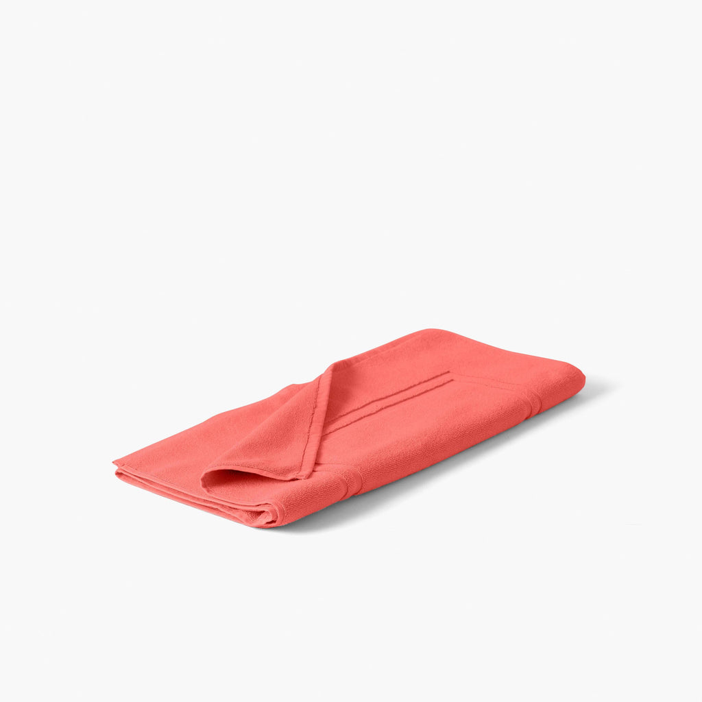 Lola II Coral Cotton Bath Mat - Carré Blanc Canada