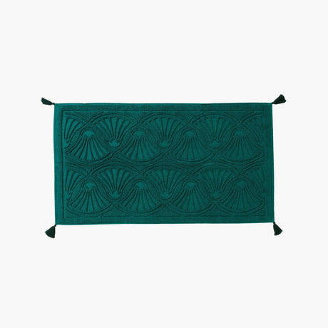 Papyrus Emerald Cotton Bath Mat - Carré Blanc Canada